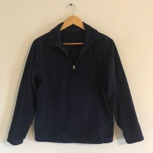 Purple Fuzzy Lands' End Quarter Zip